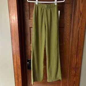 Love Nation Textured Green Trousers